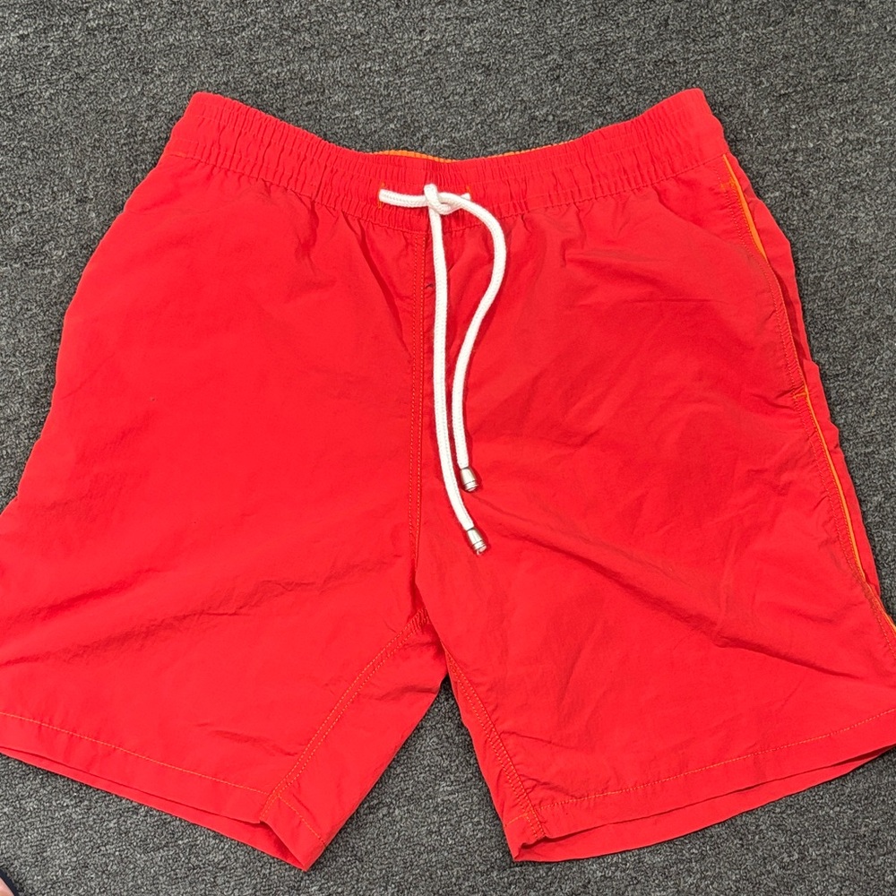 Etienne Aigner Red Swim Trunks